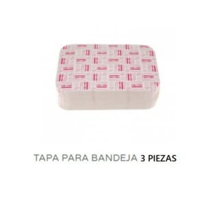 TAPA BANDEJAS ALUMINIO 3 CANELONES 100U