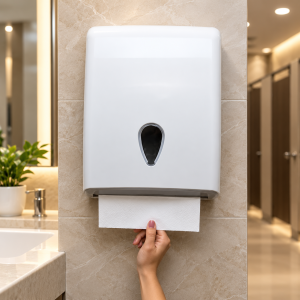 Dispensador toallas de papel Zig-Zag ABS blanco Ares