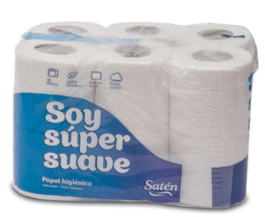 PAPEL HIGIENICO SATEN 18M PAQ 12 UNID