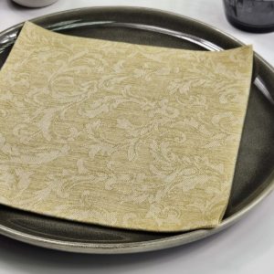 SERVILLETA DIFFERENTELA FLORA CREMA  40*40 600U