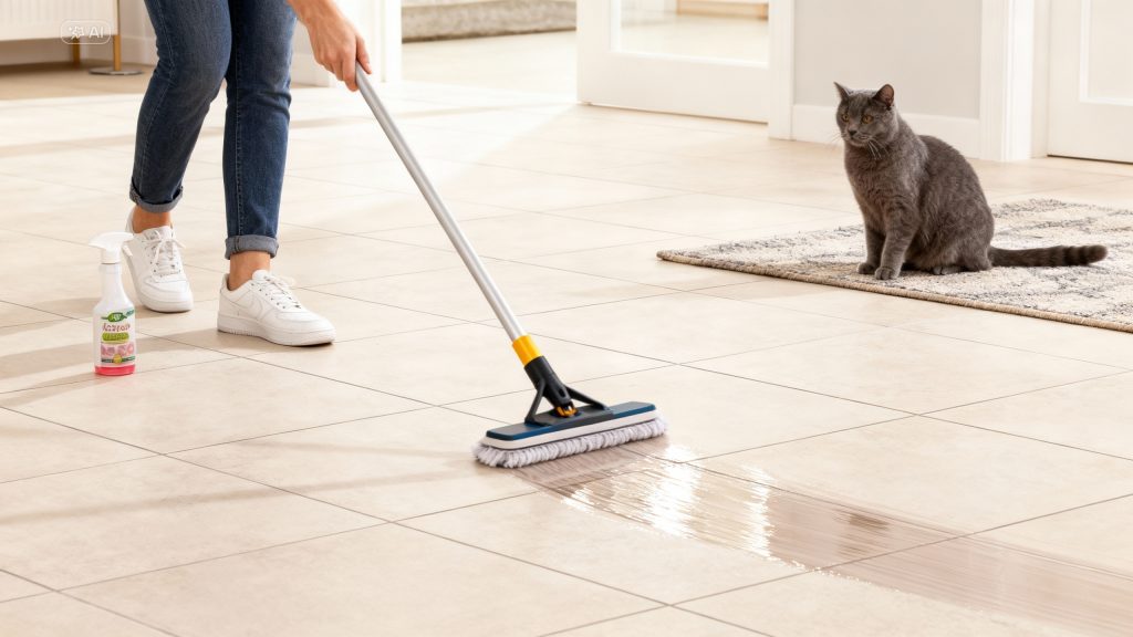 Limpieza profunda del suelo en hogares con mascotas