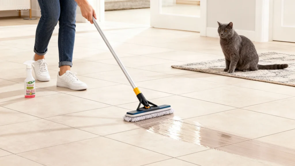 Limpieza profunda del suelo en hogares con mascotas