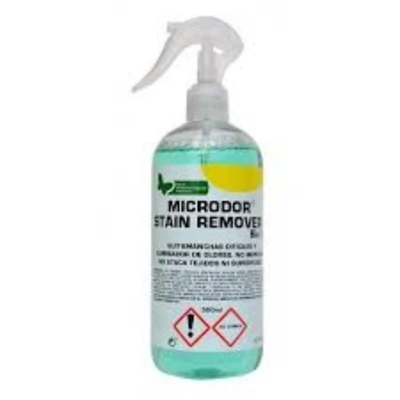 Envase original sin retocar de Microdor Stain Remover 500 ml
